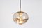 Large Smoked Glass Pendant Light from Peill & Putzler, Germany, 1970s, Image 8