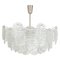 Large Murano Blatt Glass Chandelier from Kalmar, Austria, 1960s, Image 2