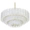 Murano Ice Glass Tubes Chandelier from Doria, Germany, 1960s, Image 2