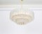 Murano Ice Glass Tubes Chandelier from Doria, Germany, 1960s 12