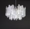 Large Murano Ice Glass Chandelier from Kalmar, Austria, 1960s 8