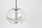 Large Clear Glass Pendant Light by Koch & Lowy for Peill & Putzler, Germany, 1970s 9