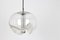 Large Clear Glass Pendant Light by Koch & Lowy for Peill & Putzler, Germany, 1970s, Image 9