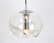 Large Clear Glass Pendant Light by Koch & Lowy for Peill & Putzler, Germany, 1970s 8