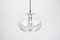 Large Clear Glass Pendant Light by Koch & Lowy for Peill & Putzler, Germany, 1970s, Image 7