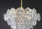 Gilt Brass and Crystal Glass Chandelier from Kinkeldey, Germany, 1970s, Image 4