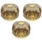 Brass and Amber Glass Sconces from Limburg, Germany, 1960s, Set of 2, Image 1