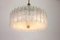 Murano Ice Glass Tubes Chandelier from Doria, Germany, 1970s 5