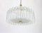 Murano Ice Glass Tubes Chandelier from Doria, Germany, 1970s 2