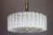 Murano Ice Glass Tubes Chandelier from Doria, Germany, 1970s, Image 6