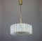 Murano Ice Glass Tubes Chandelier from Doria, Germany, 1970s 4