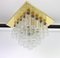 Large Brass and Crystal Glass Chandelier by Limburg, Germany, 1960s 3