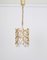 Small Petite Gilded Brass Pendants by Gaetano Sciolari for Palwa, Germany, 1970s, Set of 2 11