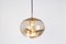 Large Smoked Glass Pendant Light from Peill & Putzler, Germany, 1970s 6