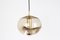 Large Smoked Glass Pendant Light from Peill & Putzler, Germany, 1970s 5