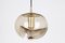 Large Smoked Glass Pendant Light from Peill & Putzler, Germany, 1970s 2