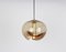 Large Smoked Glass Pendant Light from Peill & Putzler, Germany, 1970s 8