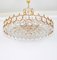 Large Gilt Brass and Crystal Chandelier by Gaetano Sciolari for Palwa, Germany, 1970s, Image 6