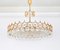 Large Gilt Brass and Crystal Chandelier by Gaetano Sciolari for Palwa, Germany, 1970s 2