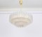 Murano Ice Glass Tubes Chandelier from Doria, Germany, 1960s 4