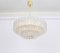 Murano Ice Glass Tubes Chandelier from Doria, Germany, 1960s, Image 4