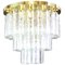 Large Glass Chandelier from Limburg, Germany, 1960s, Image 1