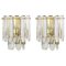 Large Crystal Glass Wall Lights from Kalmar, Austria, 1970s, Set of 2 1