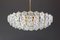 Large Chandelier in Brass and Crystal Glass for Kinkeldey, Germany, 1970s, Image 4