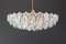 Large Chandelier in Brass and Crystal Glass for Kinkeldey, Germany, 1970s 3