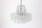 Murano Ice Glass Tubes Chandelier from Doria, Germany, 1960s 2