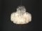 Lámpara de araña con tubos de cristal de hielo de Murano de Doria, Germany, años 60, Imagen 7