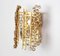 Golden Gilded Brass and Crystal Sconce from Palwa, Germany, 1960s 3