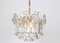 Gilt Brass and Murano Glass Chandelier Palazzo from Kalmar, Austria, 1970s 2