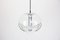 Large Clear Glass Pendant Light by Koch & Lowy for Peill & Putzler, Germany, 1970s, Image 6