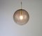 German Brass with Smoked Glass Ball Pendant from Limburg, 1970s 9