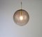 German Brass with Smoked Glass Ball Pendant from Limburg, 1970s, Image 9