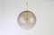 German Brass with Smoked Glass Ball Pendant from Limburg, 1970s 2