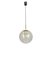 German Brass with Smoked Glass Ball Pendant from Limburg, 1970s 4