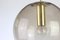 German Brass with Smoked Glass Ball Pendant from Limburg, 1970s 8
