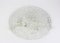 Big German Round Ice Glass Flush Mount from Kaiser, 1970s, Image 3