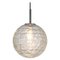 Lámpara colgante alemana en forma de bola de cristal de Murano de Doria, años 70, Imagen 1