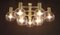 Large Brass Chandelier in the Style of Sciolari, 1960s 2