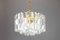 Lámpara colgante austriaca de latón dorado y cristal de Kalmar 1970, Imagen 7