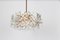 German Brass and Crystal Glass Chandelier from Kinkeldey, 1970s 6