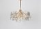 German Brass and Crystal Glass Chandelier from Kinkeldey, 1970s 4