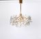 German Brass and Crystal Glass Chandelier from Kinkeldey, 1970s 2