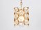 Lámparas colgantes pequeñas alemanas de latón dorado de Sciolari para Palwa, años 70. Juego de 2, Imagen 10