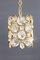 Petite German Gilt Brass and Crystal Glass Pendant from Palwa, 1970s, Image 4