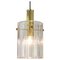 Large German Cylindrical Glass Lantern Pendant from Limburg, 1960s 1