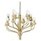 Mid-Century Brass Chandelier from Staff in the Style of Sciolari, 1970s 1